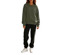 Ensemble Deux pièces décontracté : survêtement à algunos longues, sweat à Capuche Pantalon de jogging à élastique., GN1, S