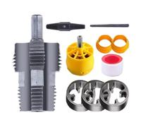 Ensemble d'outils de fabrication de filetage, kit d'enfilage de tuyaux | Terraja eléctrica con 3 terrajas para , terraja para tubos 'agua para taladro