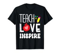 Enseña Amor inspira al Profesor de Vuelta a la Escuela Primer día de Clase Camiseta gráfica económica