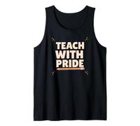 Enseña con Orgullo Rainbow Teacher, Aula inclusiva Divertida Camiseta sin Mangas