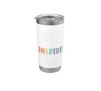 Enseña el amor inspira el agradecimiento al maestro de regreso a clases Vaso térmico de acero inoxidable de doble pared