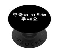 Enséñame Coreano. Divertidas Palabras hangul PopSockets PopGrip Adhesivo