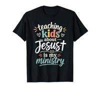 Enseñando a los niños Acerca de Jesús Ministerio Maestro de Escuela Dominical Camiseta