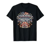 Enseñando Datos sobre la Libertad Desde 1776 Profesor de Historia Patriótico Camiseta