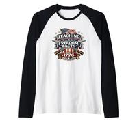 Enseñando Datos sobre la Libertad Desde 1776 Profesor de Historia Patriótico Camiseta Manga Raglan