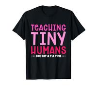 Enseñando el diseño de pequeños Humanos - Tipografía Rosa juguetona Camiseta