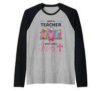 Enseñando la fe cristiana reverencia solo un maestro que ama a Jesús Camiseta Manga Raglan