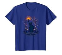 Enseñando la Libertad una Bengala a la Vez Camiseta, Niños, Azul Real, 4 años