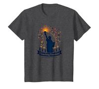 Enseñando la Libertad una Bengala a la Vez Camiseta, Niños, Jaspeado Oscuro, 2 años