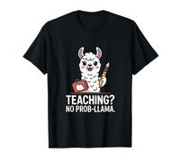 Enseñando No Prob-Llama Profesor Divertido Camiseta