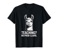 Enseñando No Prob-Llama Profesor Divertido Camiseta