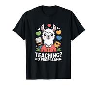 Enseñando No Prob-Llama Profesor Divertido Camiseta