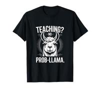 Enseñando No Prob-Llama Profesor Divertido Camiseta