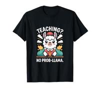 Enseñando No Prob-Llama Profesor Divertido Camiseta