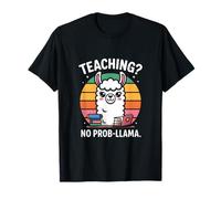 Enseñando No Prob-Llama Profesor Divertido Camiseta