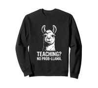 Enseñando No Prob-Llama Profesor Divertido Sudadera