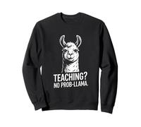 Enseñando No Prob-Llama Profesor Divertido Sudadera