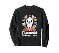 Enseñando No Prob-Llama Profesor Divertido Sudadera