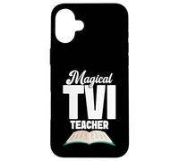 Enseñanza del Equipo con Discapacidad Visual Trabajo Corazón Profesor TVI Carcasa para iPhone 16 Plus