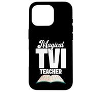 Enseñanza del Equipo con Discapacidad Visual Trabajo Corazón Profesor TVI Carcasa para iPhone 16 Pro