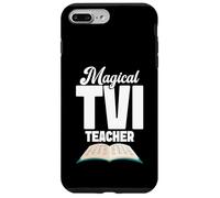 Enseñanza del Equipo con Discapacidad Visual Trabajo Corazón Profesor TVI Carcasa para iPhone 7 Plus/8 Plus