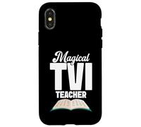 Enseñanza del Equipo con Discapacidad Visual Trabajo Corazón Profesor TVI Carcasa para iPhone X/XS
