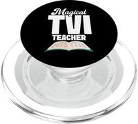Enseñanza del Equipo con Discapacidad Visual Trabajo Corazón Profesor TVI PopSockets PopGrip para MagSafe