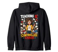 Enseñanza Es Caos Controlado - Diseño Humorístico Sudadera con Capucha