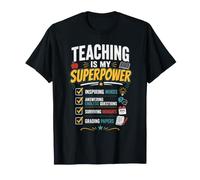 Ensenanza es Mi Superpotencia Camisa Profesor Camiseta