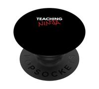 Enseñanza Ninja Educador Escuela Instructor Cita PopSockets PopGrip Adhesivo