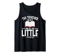 Enseñar a los escuadrones con discapacidad Visual Razones Vit Teacher Camiseta sin Mangas