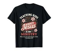Enseñar a los niños Acerca de Jesús es mi Maestro Cristiano Ministerio Camiseta