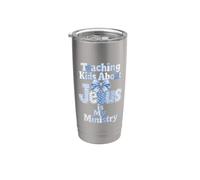 Enseñar a los niños acerca de Jesús es mi maestro de ministerio Christian Vaso térmico de acero inoxidable de doble pared