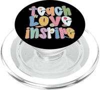Enseñar Amor inspira al Profesor - Lindo Colorido Regreso a la Escuela PopSockets PopGrip para MagSafe