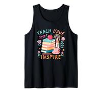 Enseñar Amor Inspirar Empoderamiento Positivo Motivacional Camiseta sin Mangas
