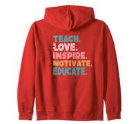 Enseñar Amor Inspirar Motivar Educar Sudadera con Capucha