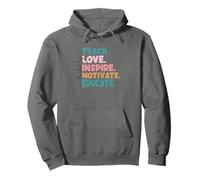 Enseñar Amor Inspirar Motivar Educar Sudadera con Capucha