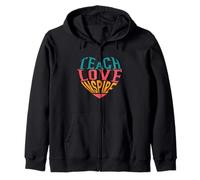 Enseñar Amor Inspirar Sudadera con Capucha