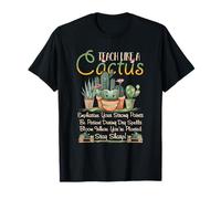Enseñar como un Profesor de Cactus Paciente de Regreso a la Escuela Fuerte Camiseta