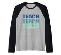Enseñar Compasión Bondad Confianza Maestro Apreciación Camiseta Manga Raglan