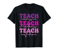 Enseñar compasión Enseñar bondad Enseñar confianza Camiseta