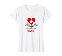Enseñar Desde el corazón Maestro Inspirador, Maestro Camiseta, Mujer, Blanco, 3XL