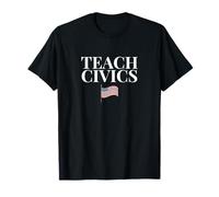 Enseñar Educación Cívica Votar Valores Americanos Maestro de Escuela Camiseta