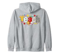 Enseñar Educador Suministros Escolares Diseño Estampado Leopardo Sudadera con Capucha
