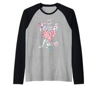 Enseñar es amar Camiseta Manga Raglan
