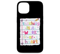 Enseñar es una obra de corazón Carcasa para iPhone 13