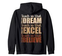 Enseñar para Que Puedan soñar Excel Believe Teacher Sudadera con Capucha