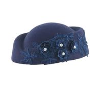 [Enseñar] Sombrero de azafata de aire para disfraz de Halloween, fiesta de máscaras, juego de rol, boina de arte, exposición, tocado
