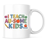 Enseño A Algunos Niños Taza De Café Duradero Mug Divertido Tazas De Cerámica Para Bebidas Frías Y Calientes Leche Espresso 330Ml