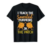 Enseño a Las Calabazas más Inteligentes en el Parche Profesor de Halloween Camiseta